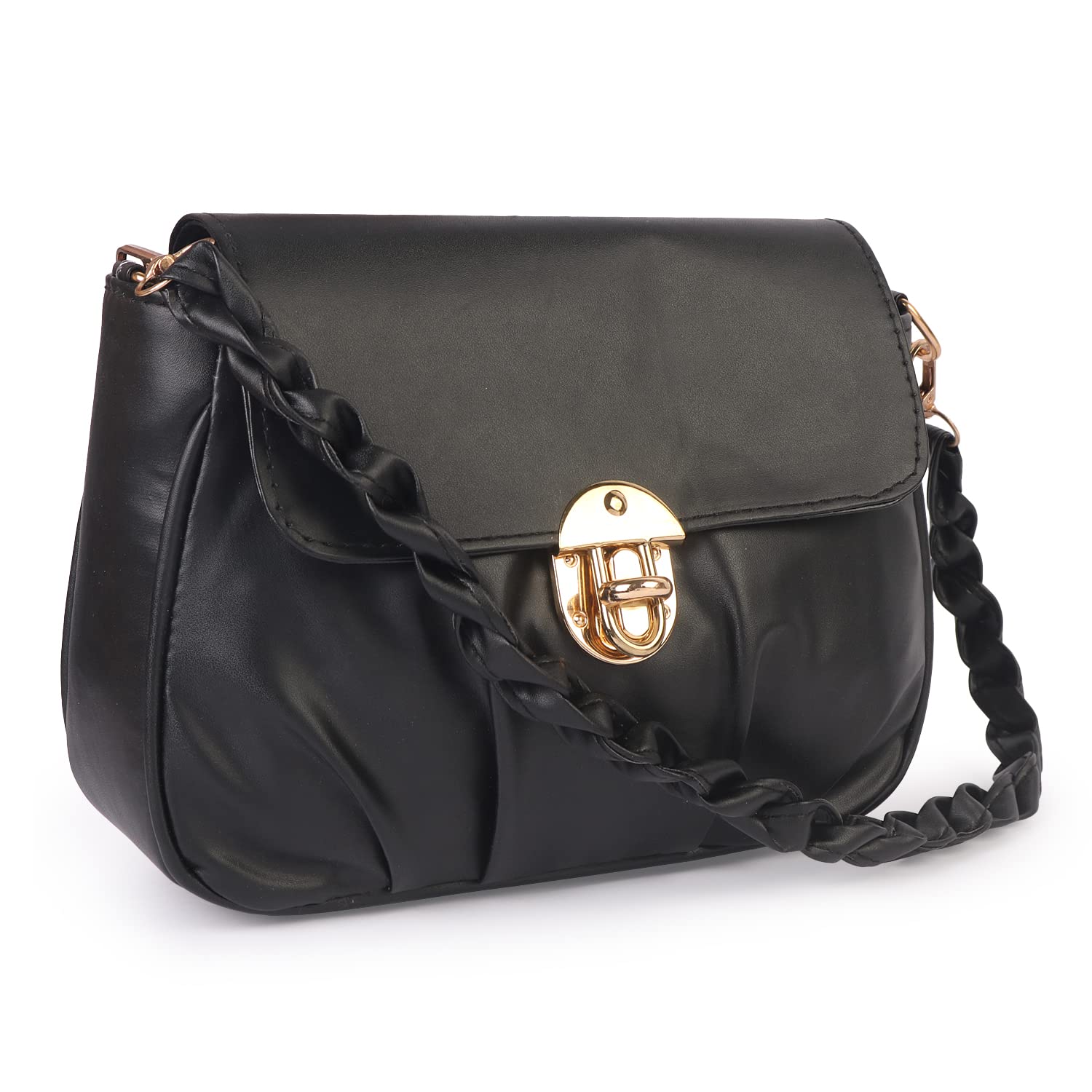 Trendy Stylish Vegan Leather Cross Body Sling Bag Back