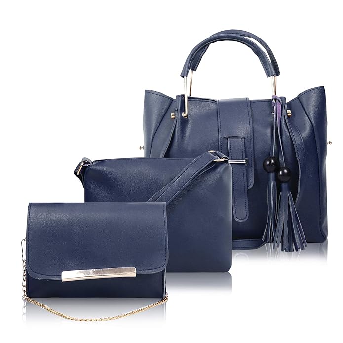 Adeliya Combo Pack of Pcs Handbag and Sling Bags Blue – Aliza