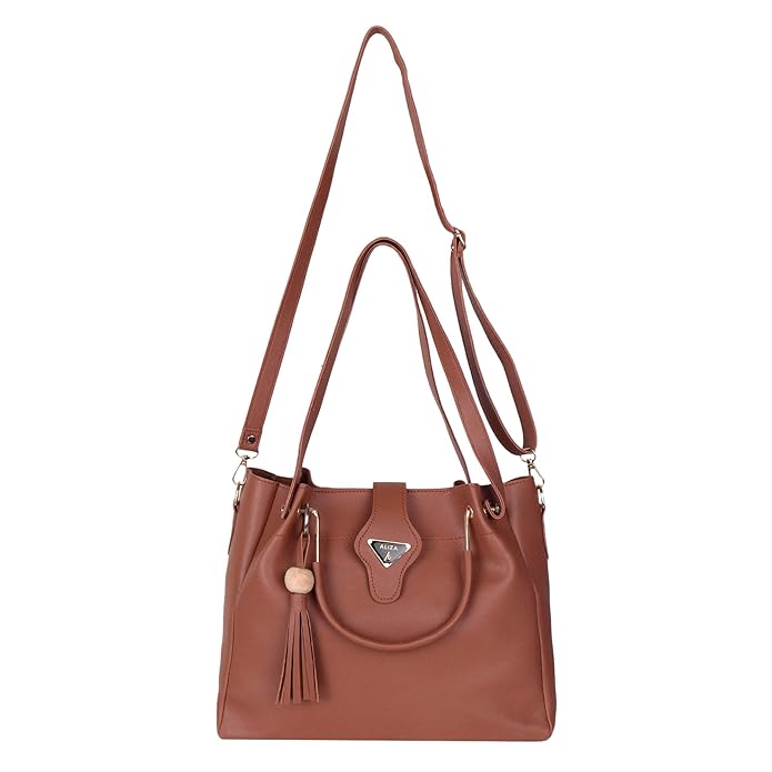Miss Monaco Combo Pack of 3 Pcs Handbag and Sling Bags - Tan