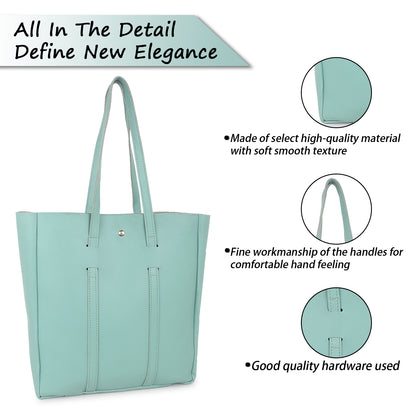 Aliza Stella Tote Bag with Double Shoulder Handle - Pista Green